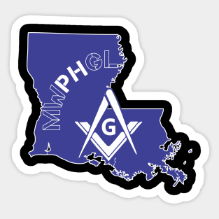 MWPHGLLA - Blue & White Sticker